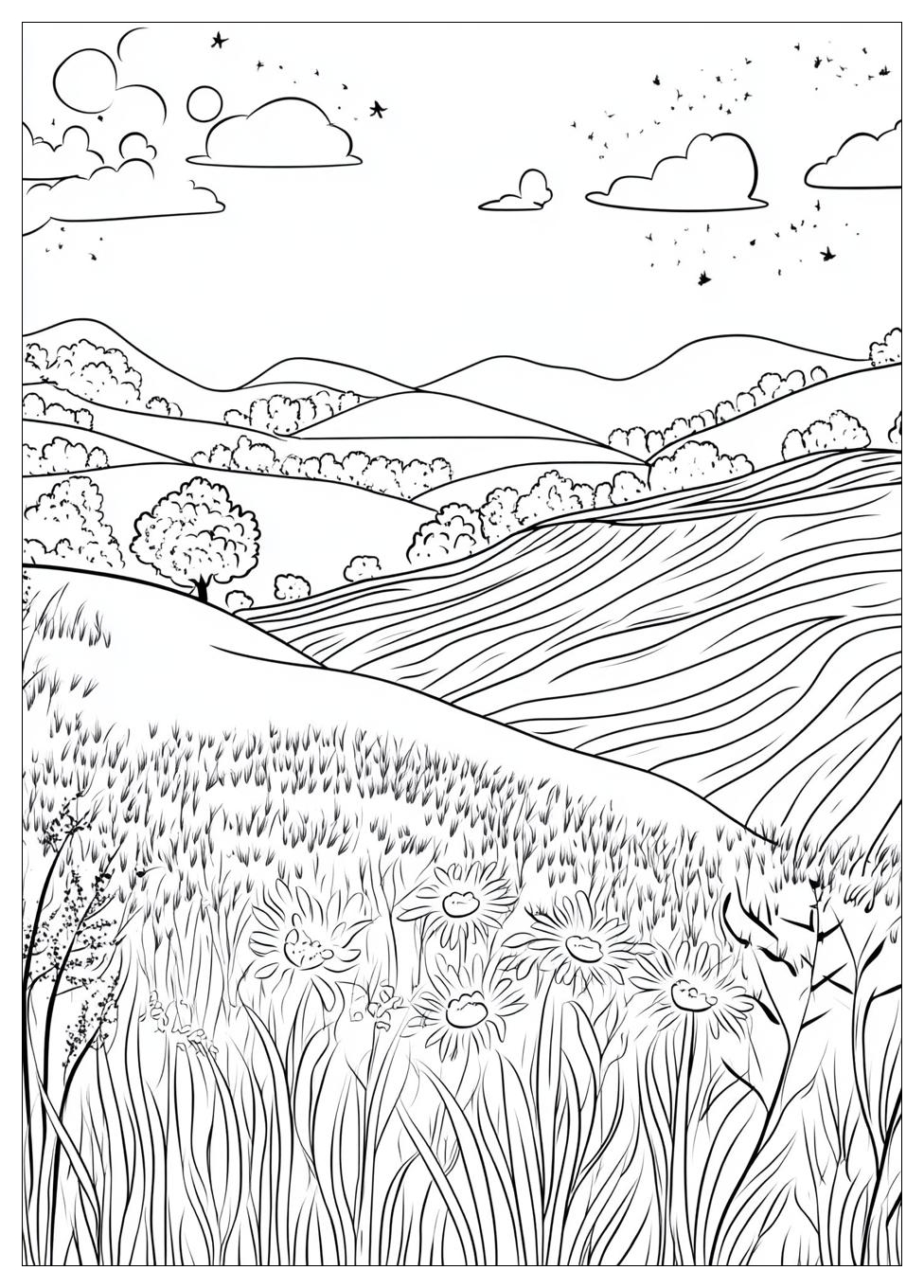 Landschaften Ausmalbilder 13