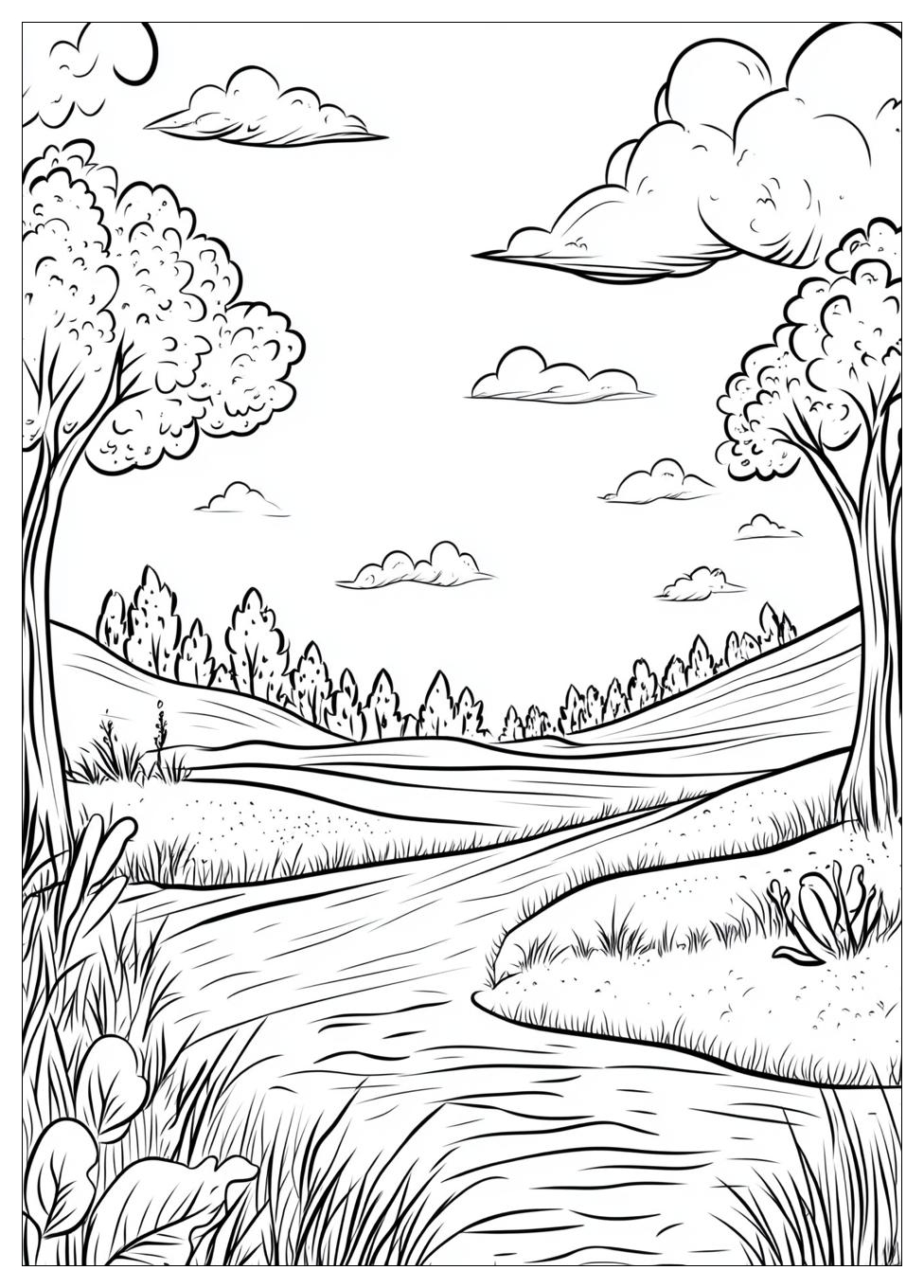 Landschaften Ausmalbilder 16