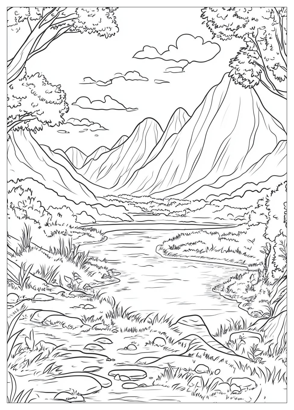 Landschaften Ausmalbilder 17