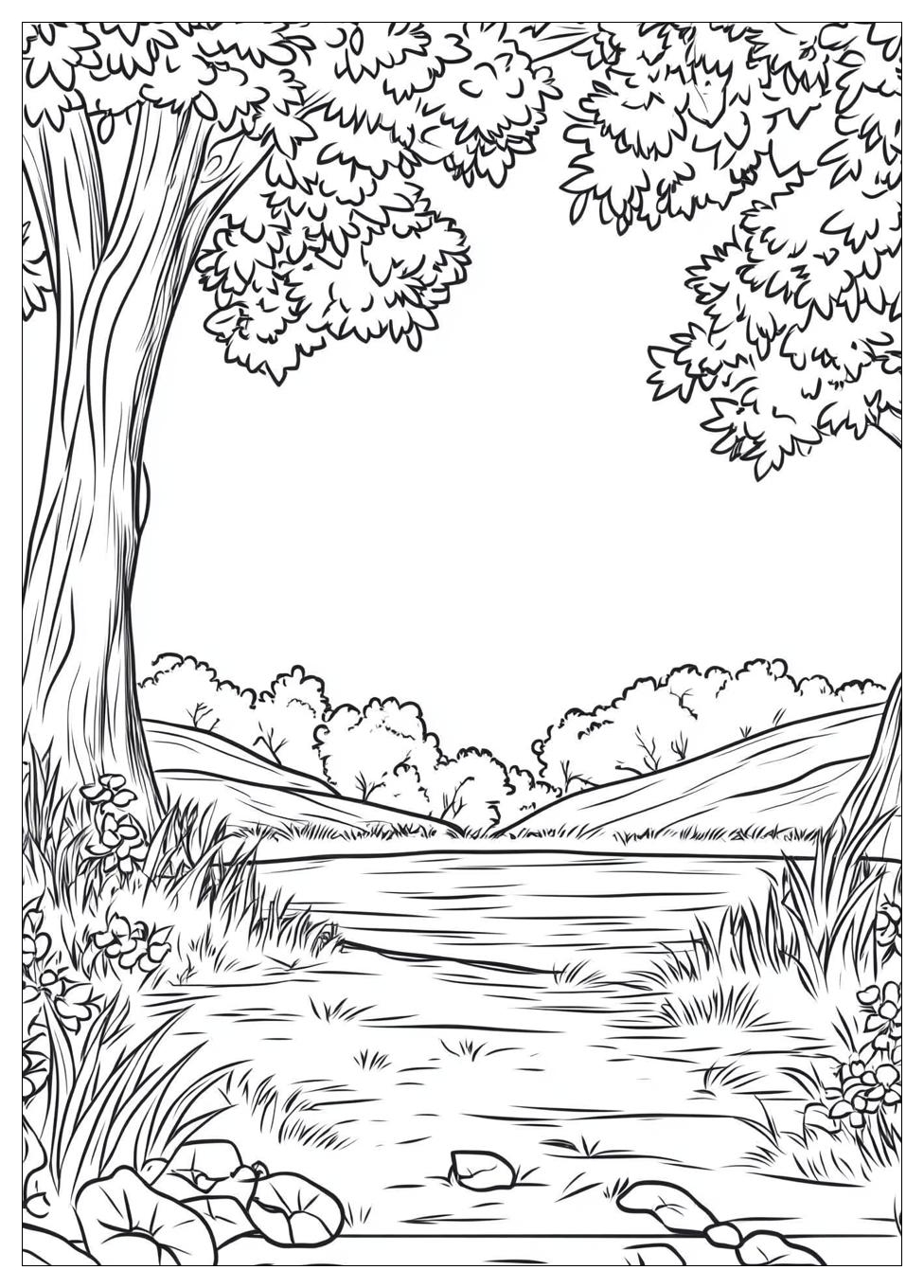 Landschaften Ausmalbilder 21