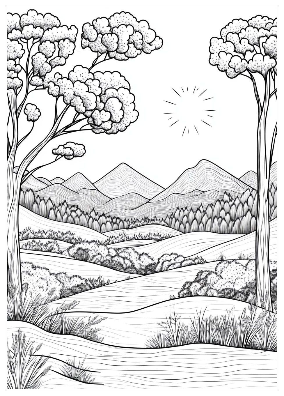 Landschaften Ausmalbilder 3