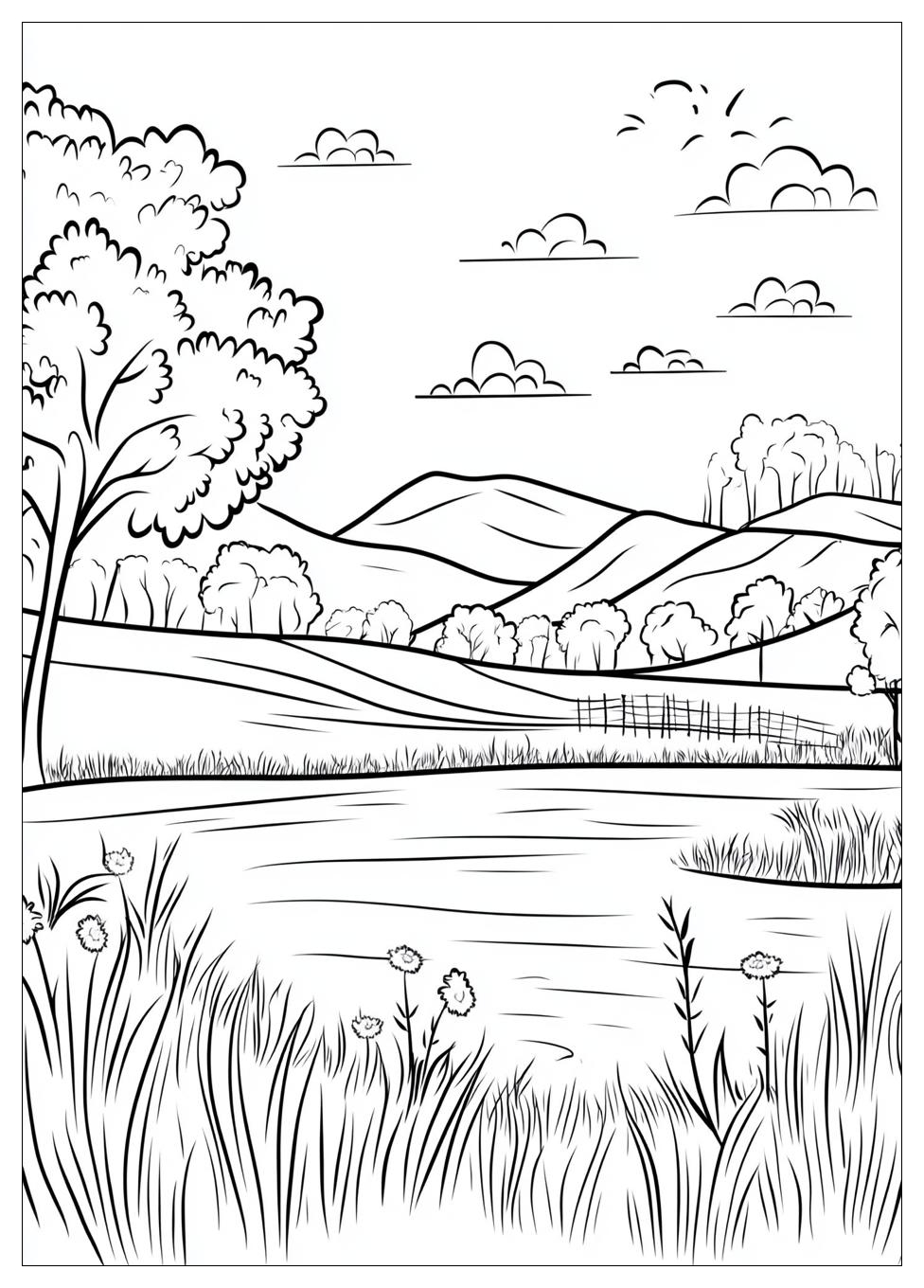 Landschaften Ausmalbilder 7