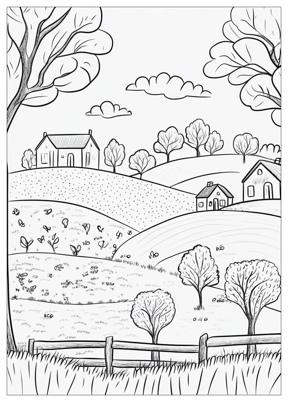 Landschaften Ausmalbilder 9