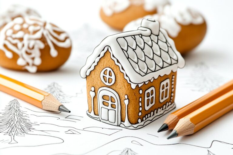 Lebkuchenhaus Ausmalbilder : Lebkuchenhäuser Ausmalen – Fantasie und Kreativität