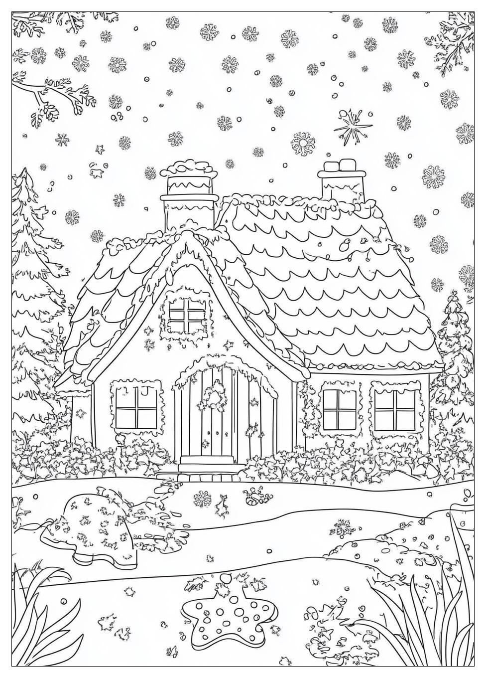 Lebkuchenhaus Ausmalbilder 20