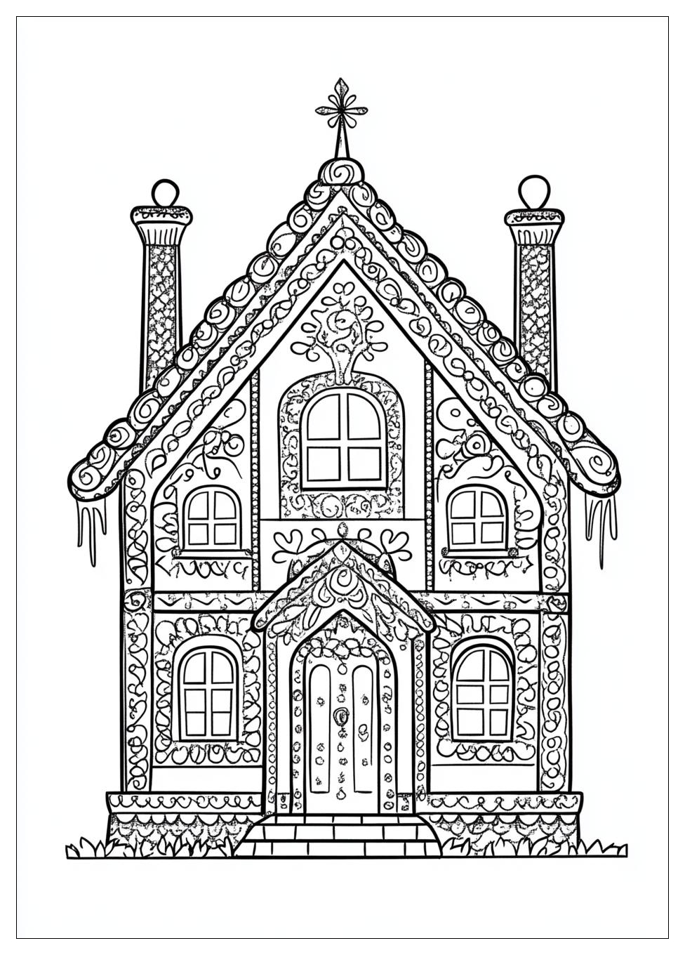 Lebkuchenhaus Ausmalbilder 23