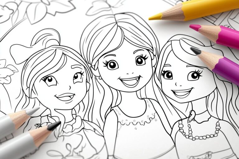 Lego Friends Ausmalbilder : Farbe in Heartlake City