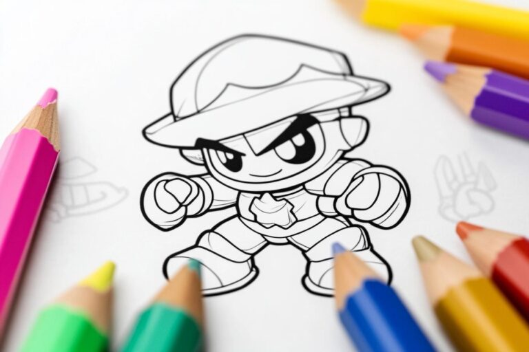 Leon Brawl Stars Ausmalbilder : Leon aus Brawl Stars zum Ausmalen