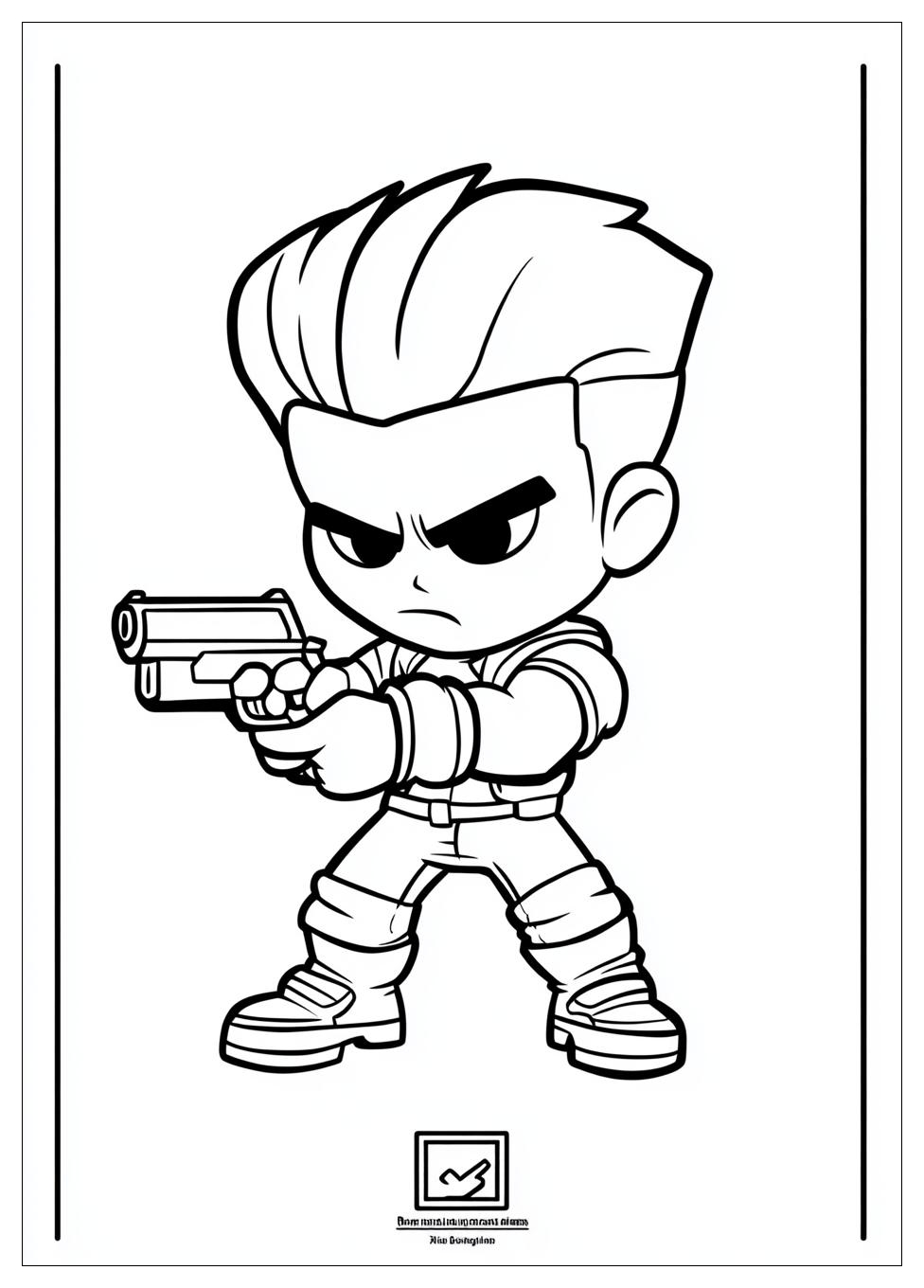Leon Brawl Stars Ausmalbilder 16