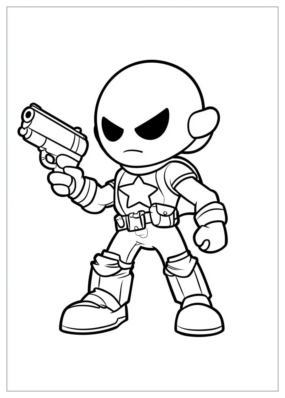 Leon Brawl Stars Ausmalbilder 6