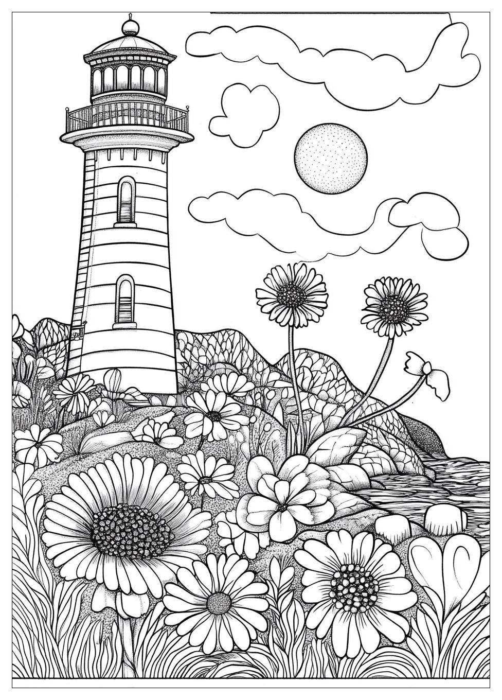 Leuchtturm Ausmalbilder 11