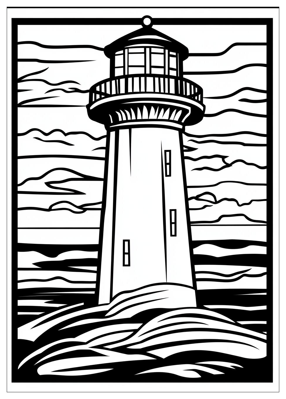 Leuchtturm Ausmalbilder 13