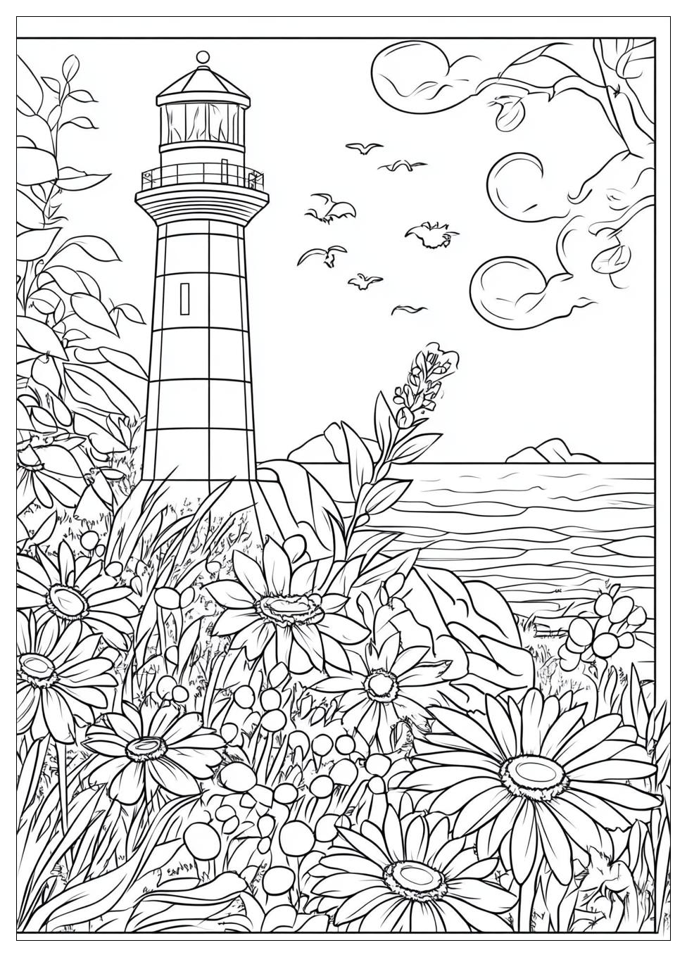 Leuchtturm Ausmalbilder 3