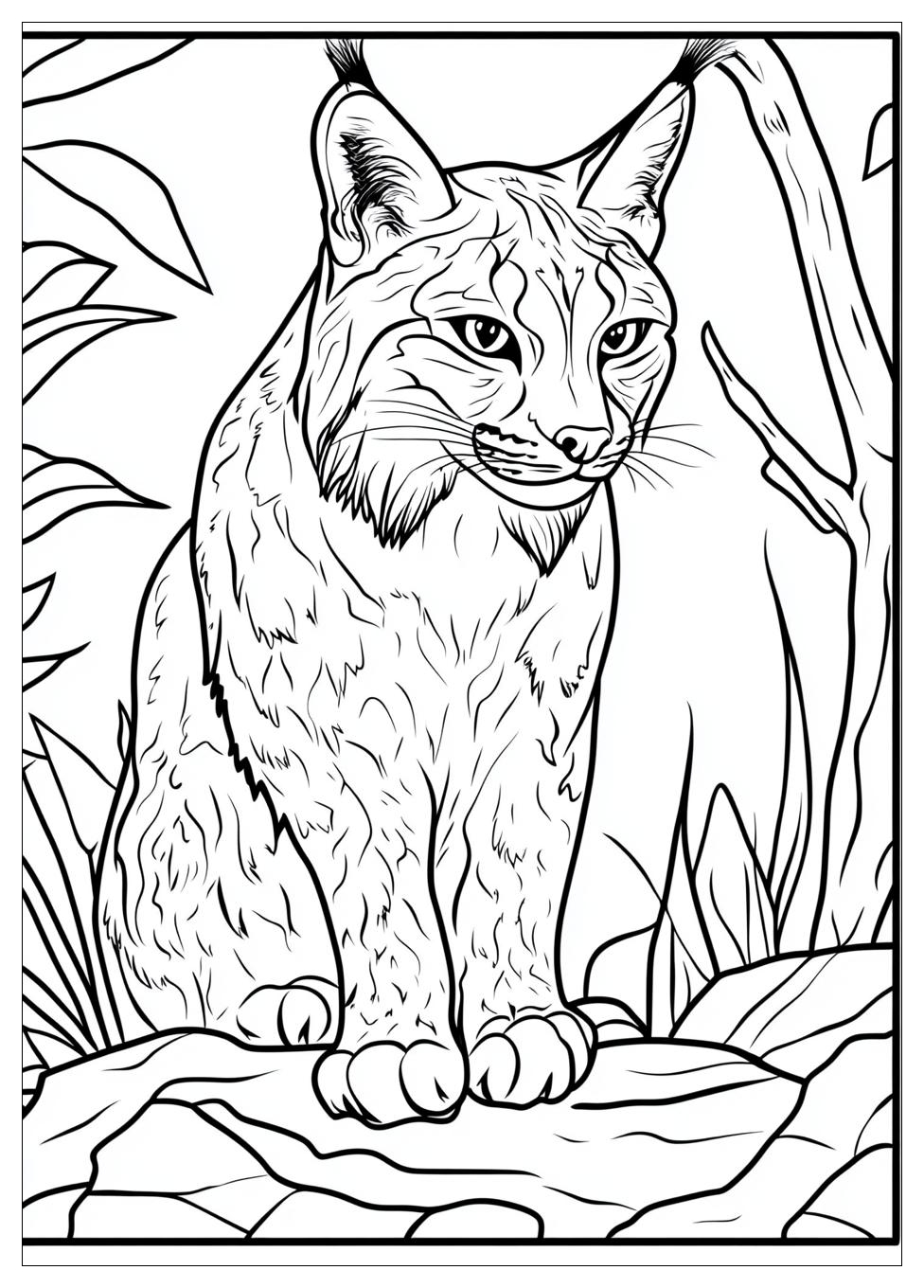 Luchs Ausmalbilder 4