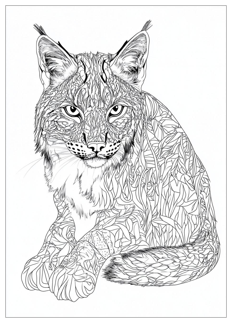 Luchs Ausmalbilder 6