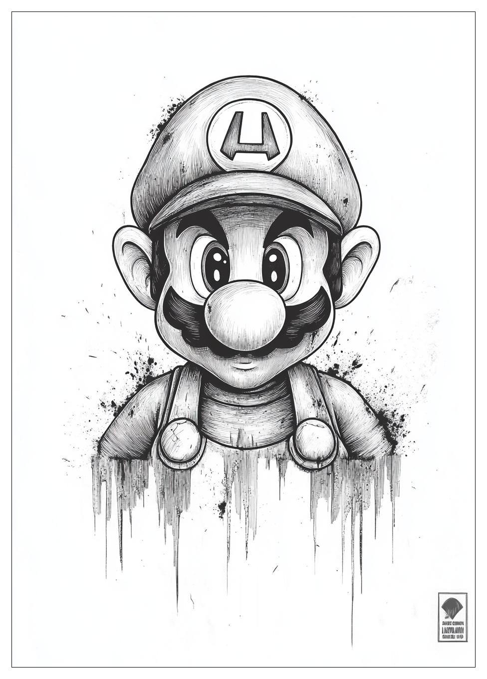 Luigi Ausmalbilder 14