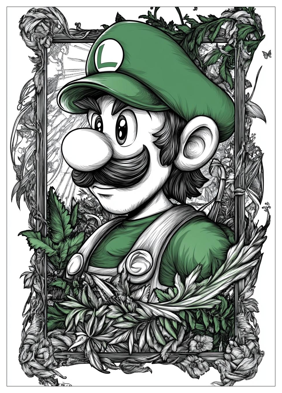 Luigi Ausmalbilder 24