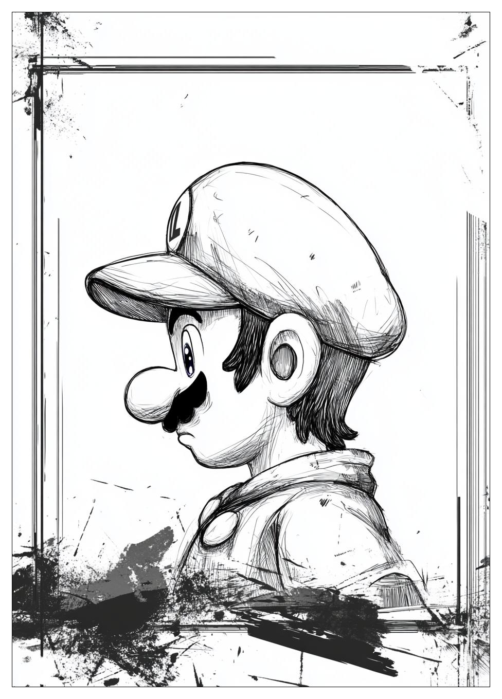 Luigi Ausmalbilder 3