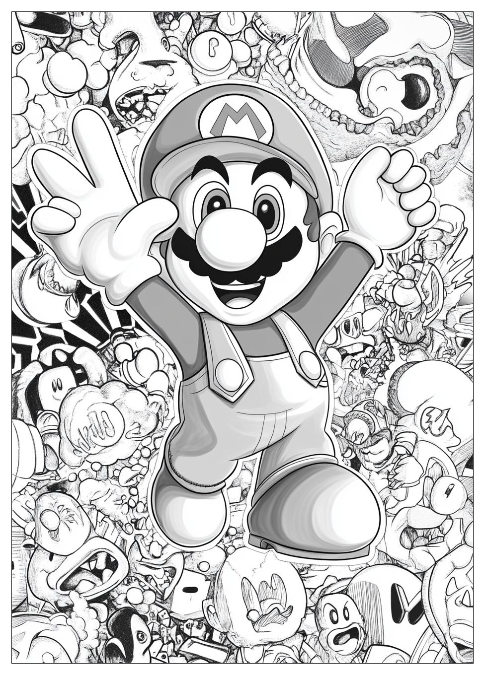 Mario Bros Ausmalbilder 6