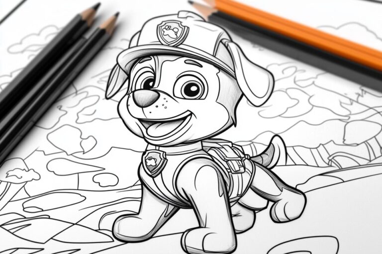 Marshall Paw Patrol Ausmalbilder : Malen mit dem Feuerwehrhund