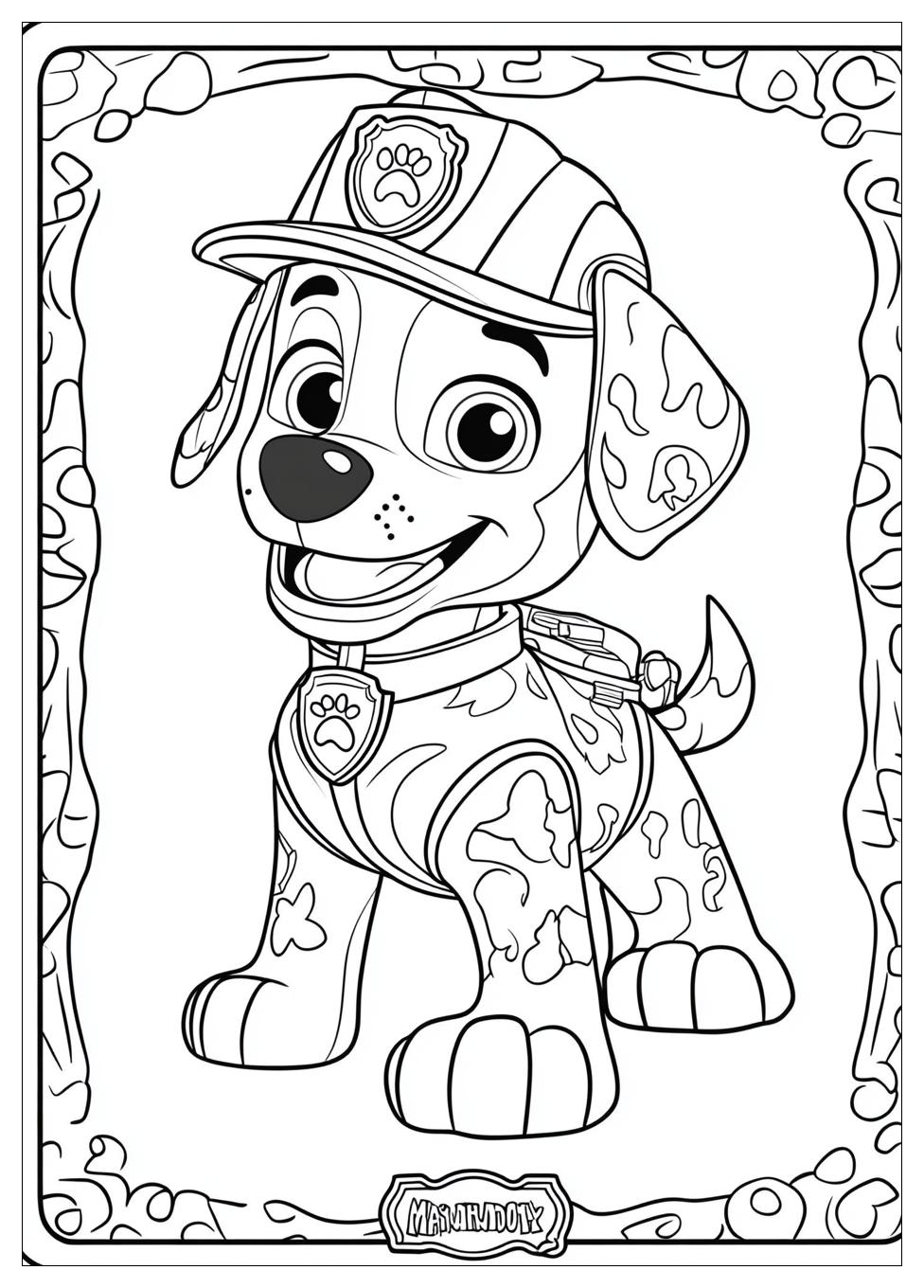 Marshall Paw Patrol Ausmalbilder 13