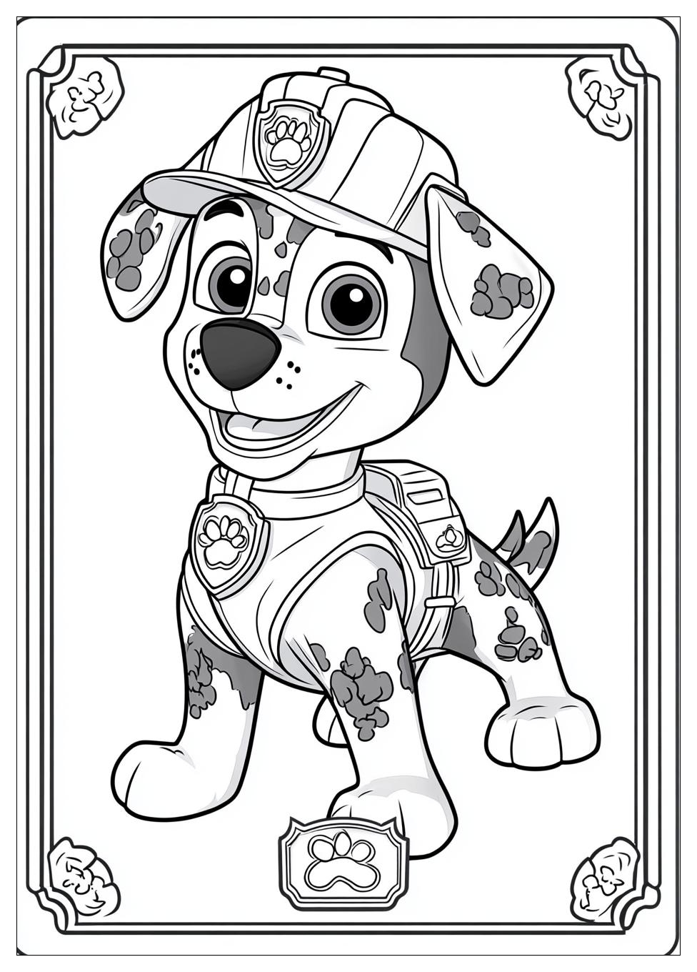 Marshall Paw Patrol Ausmalbilder 3