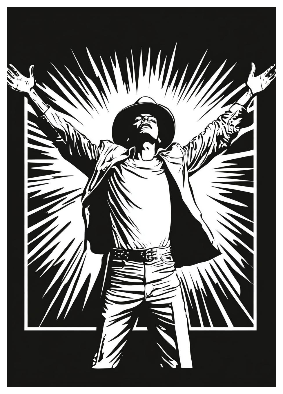 Michael Jackson Ausmalbilder 3