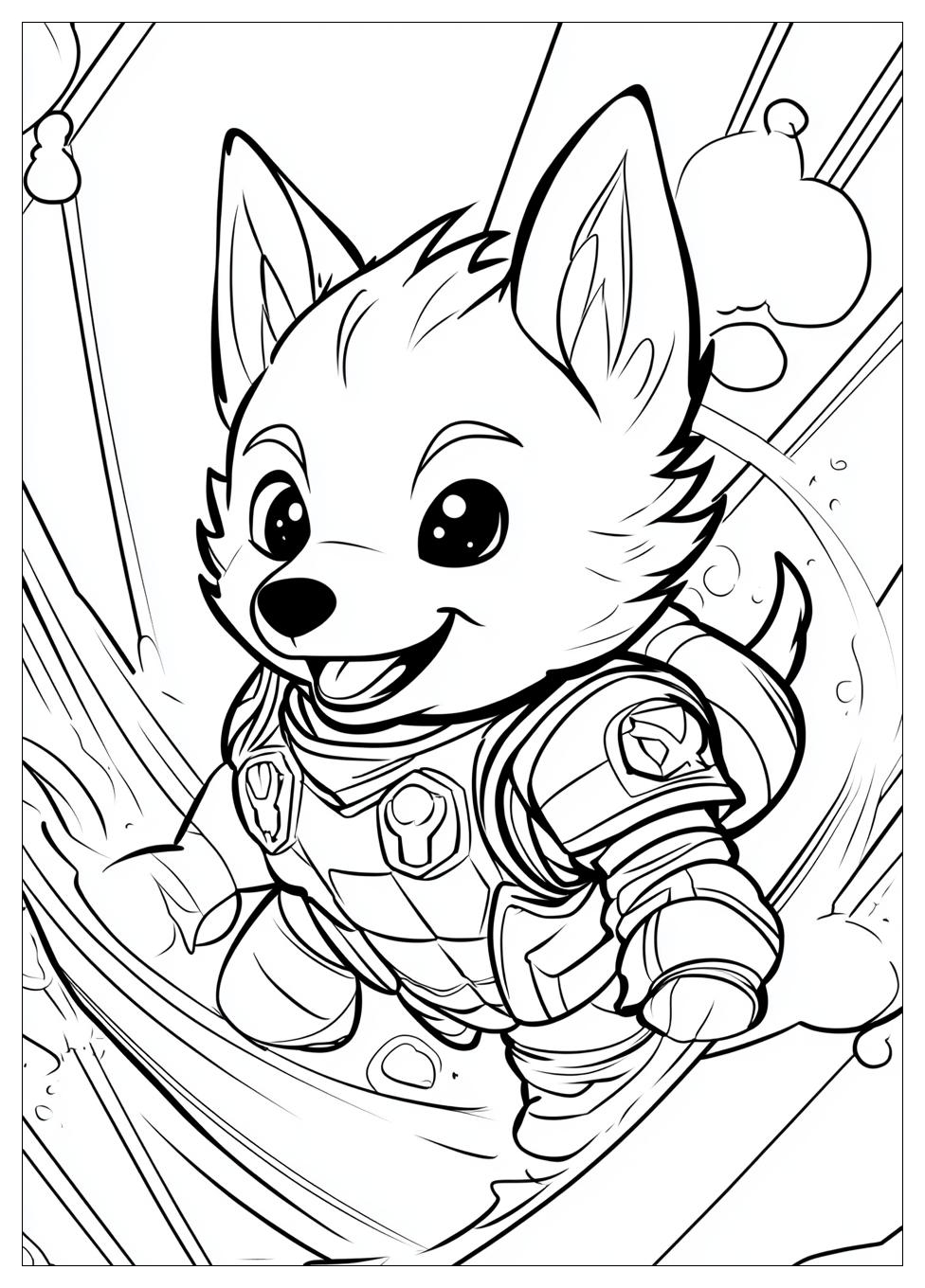 Mighty Pups Ausmalbilder 16