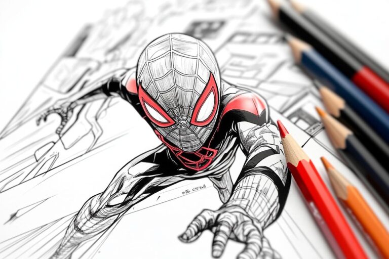 Miles Morales Ausmalbilder : Spider-Man Malen für alle Altersgruppen