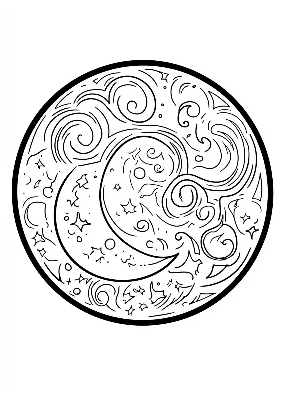 Mond Ausmalbilder 16