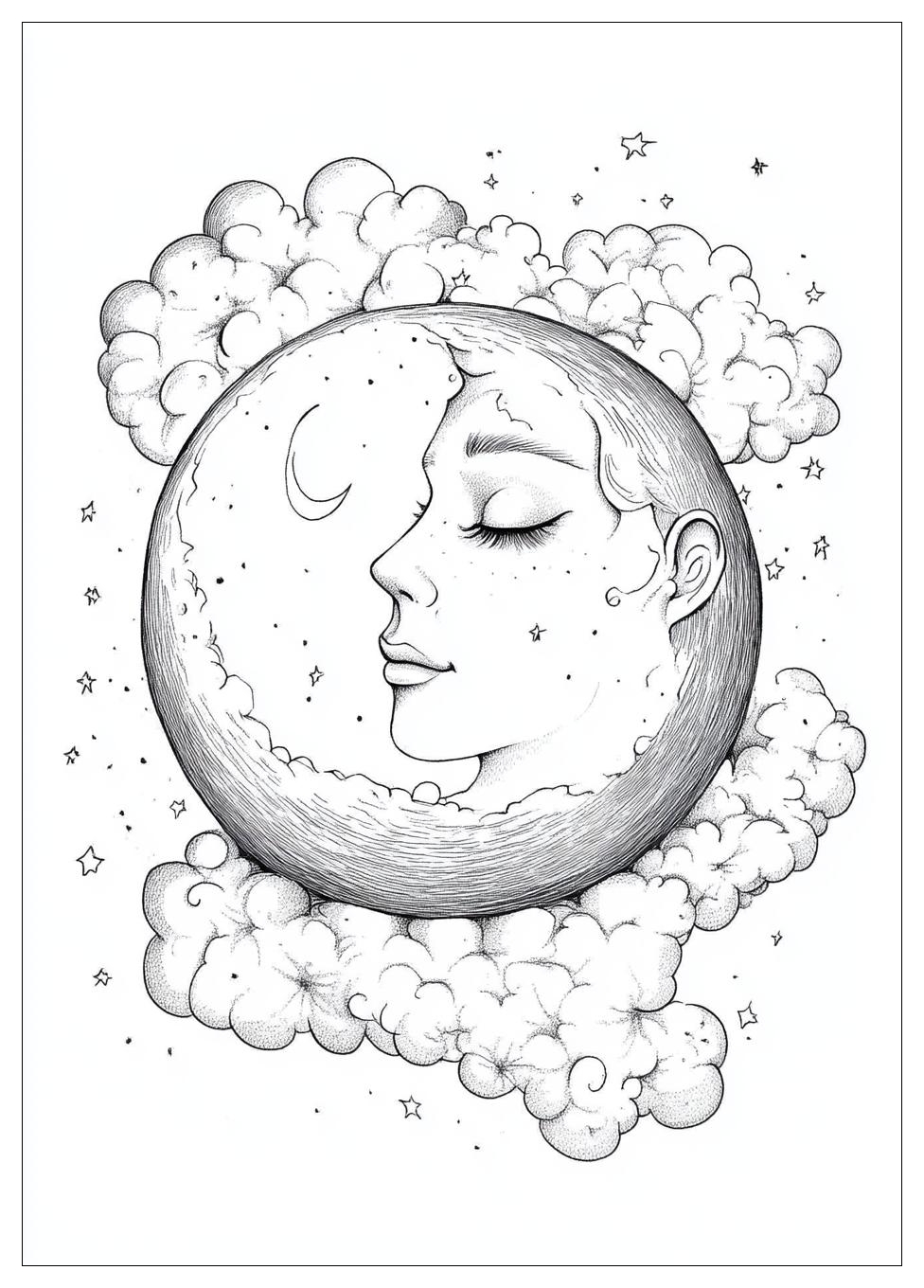 Mond Ausmalbilder 21