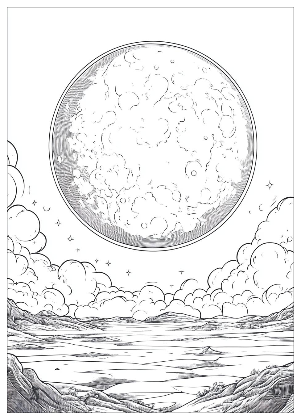 Mond Ausmalbilder 22