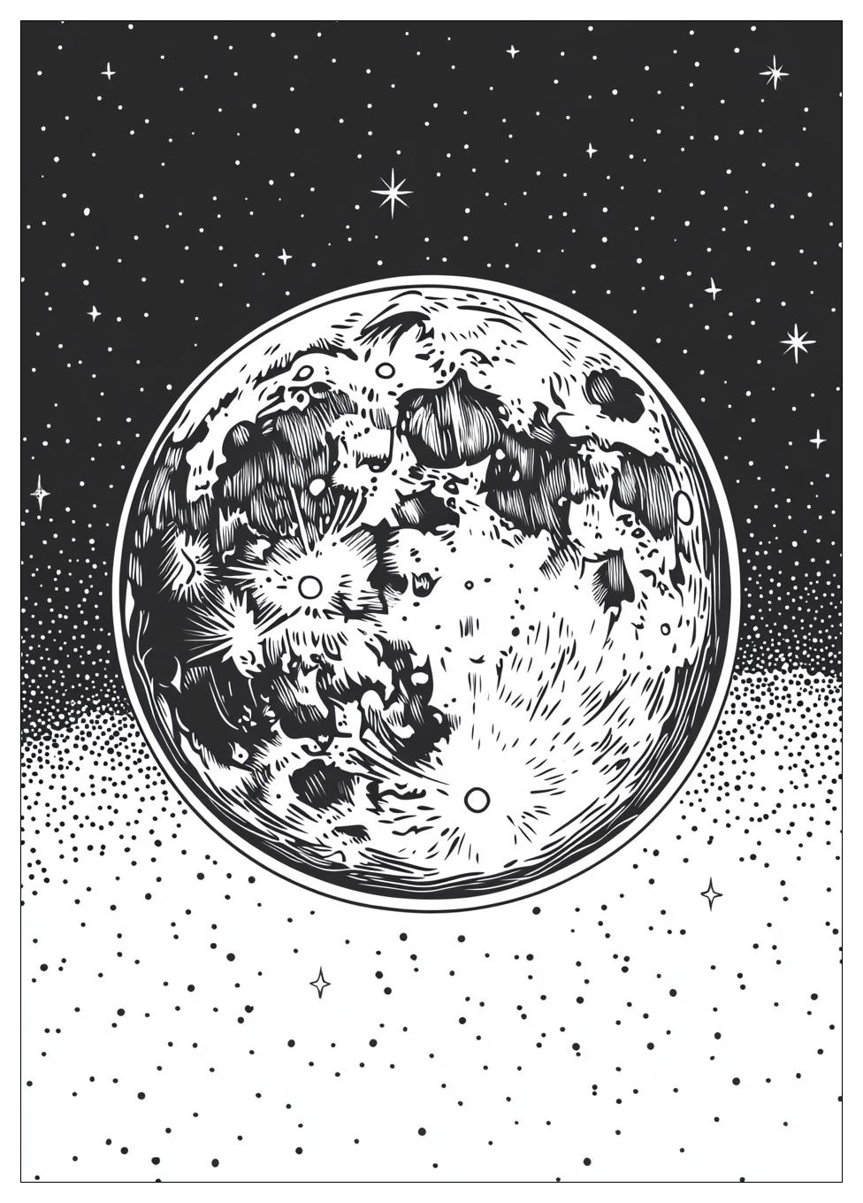 Mond Ausmalbilder 5
