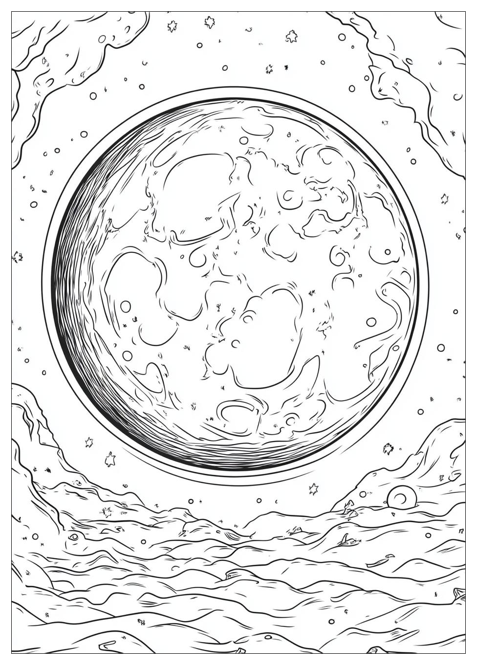 Mond Ausmalbilder 6