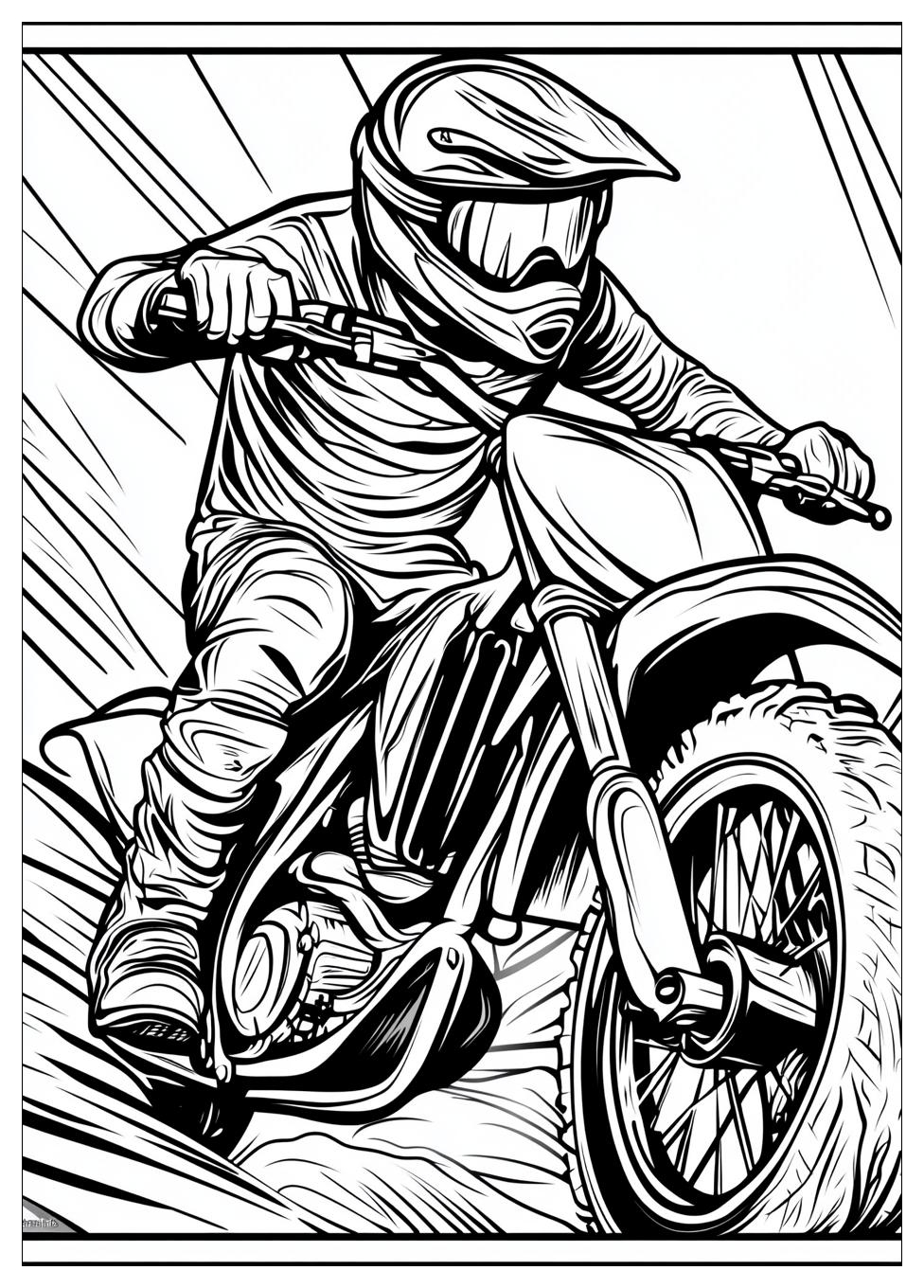 Motocross Ausmalbilder 3