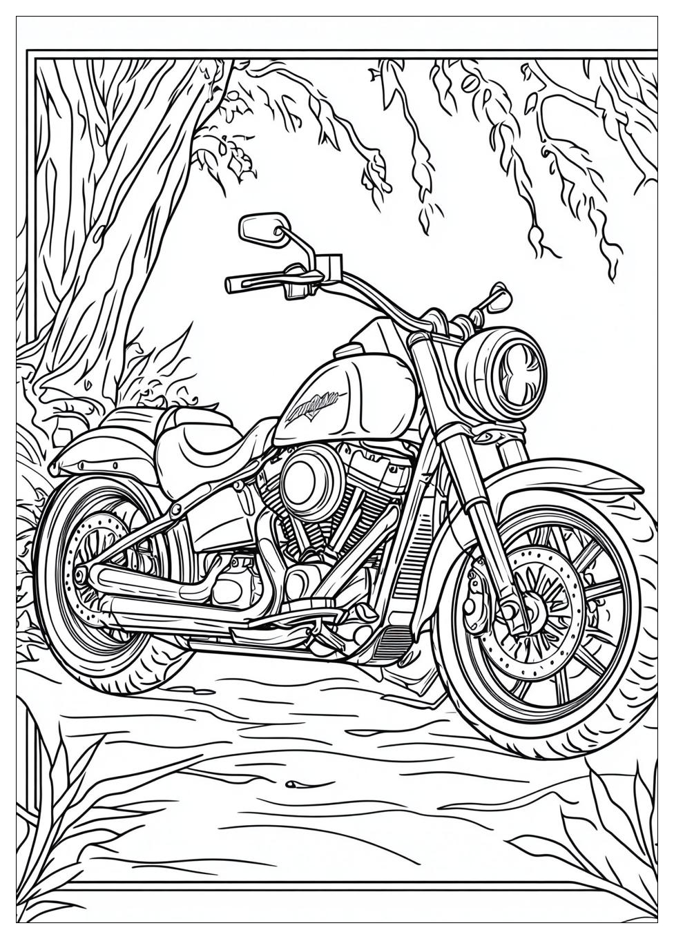 Motorräder Ausmalbilder 1