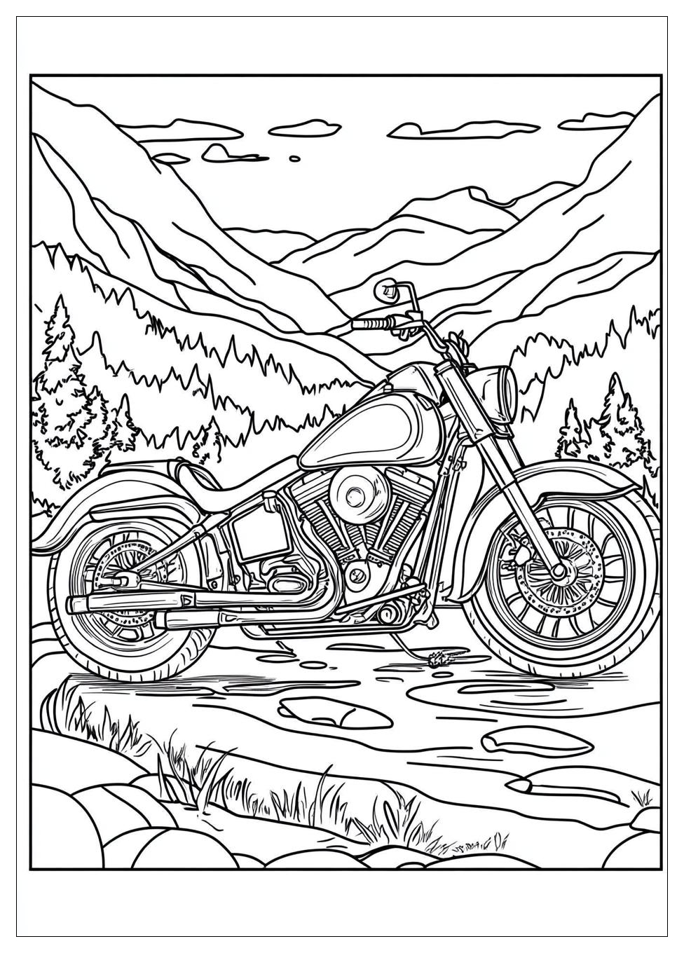 Motorräder Ausmalbilder 10