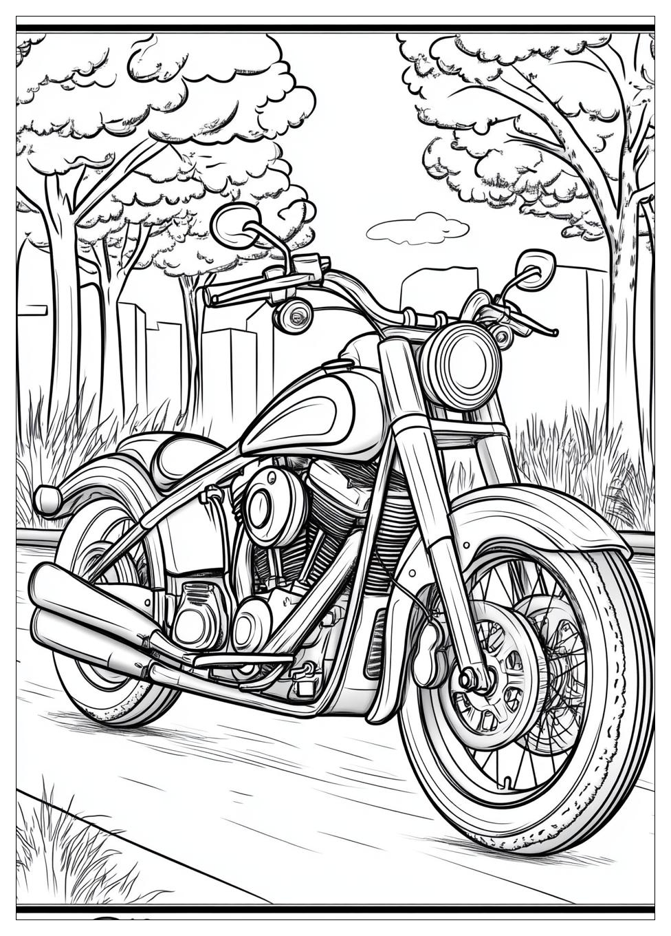 Motorräder Ausmalbilder 11