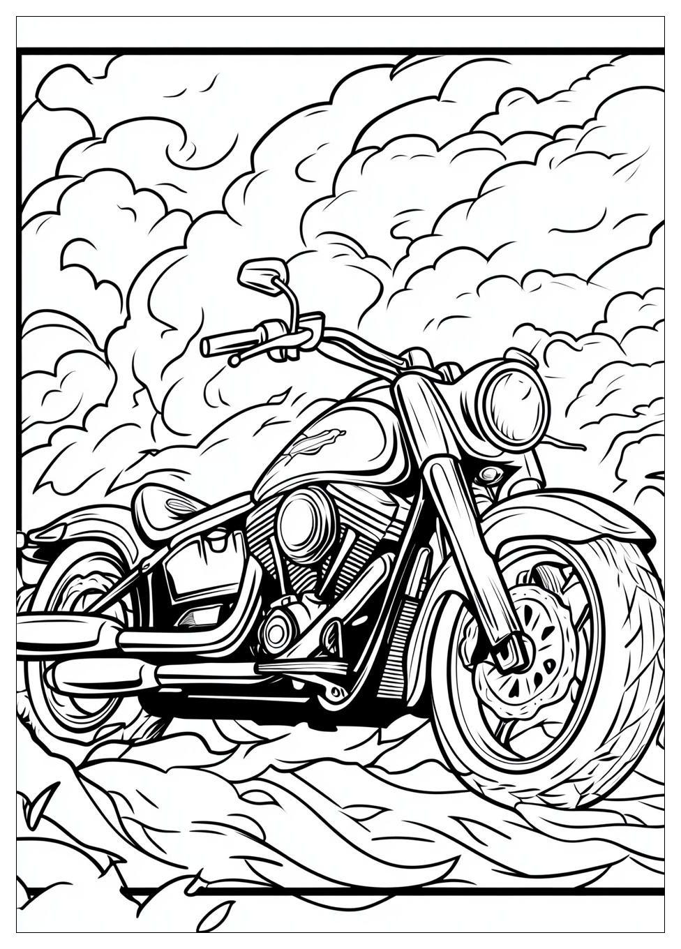 Motorräder Ausmalbilder 13