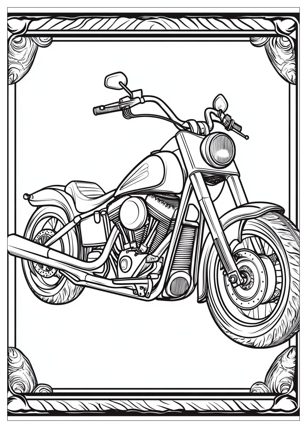 Motorräder Ausmalbilder 15