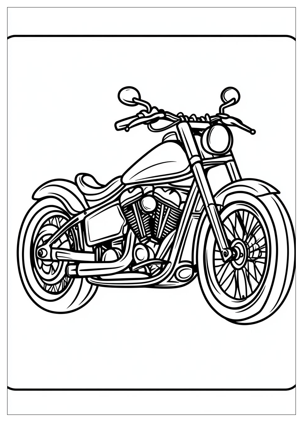 Motorräder Ausmalbilder 16