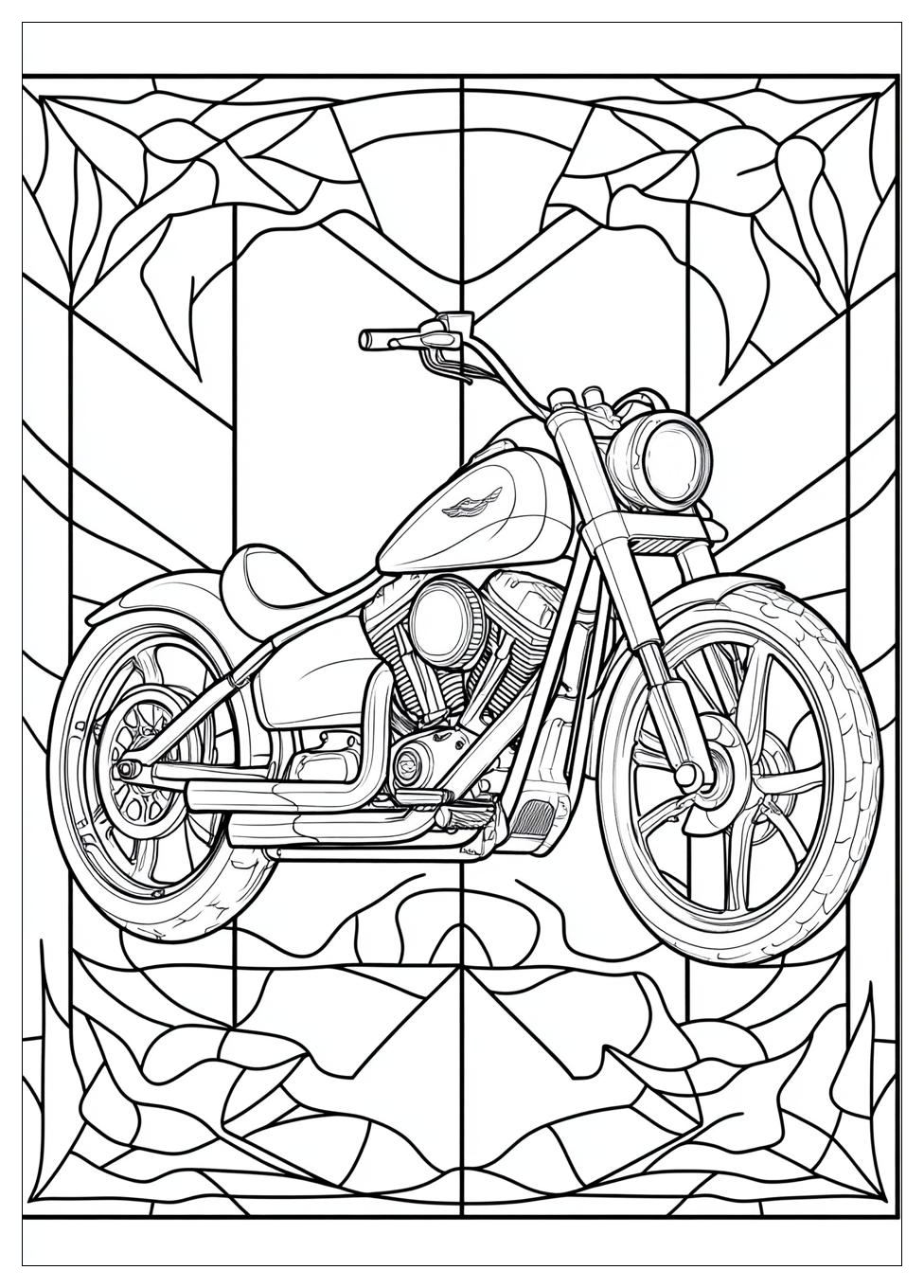 Motorräder Ausmalbilder 17