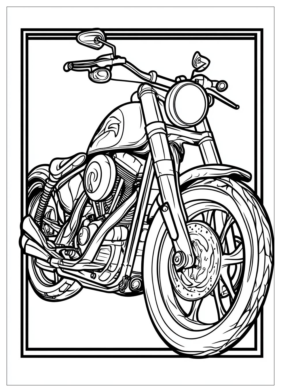 Motorräder Ausmalbilder 5