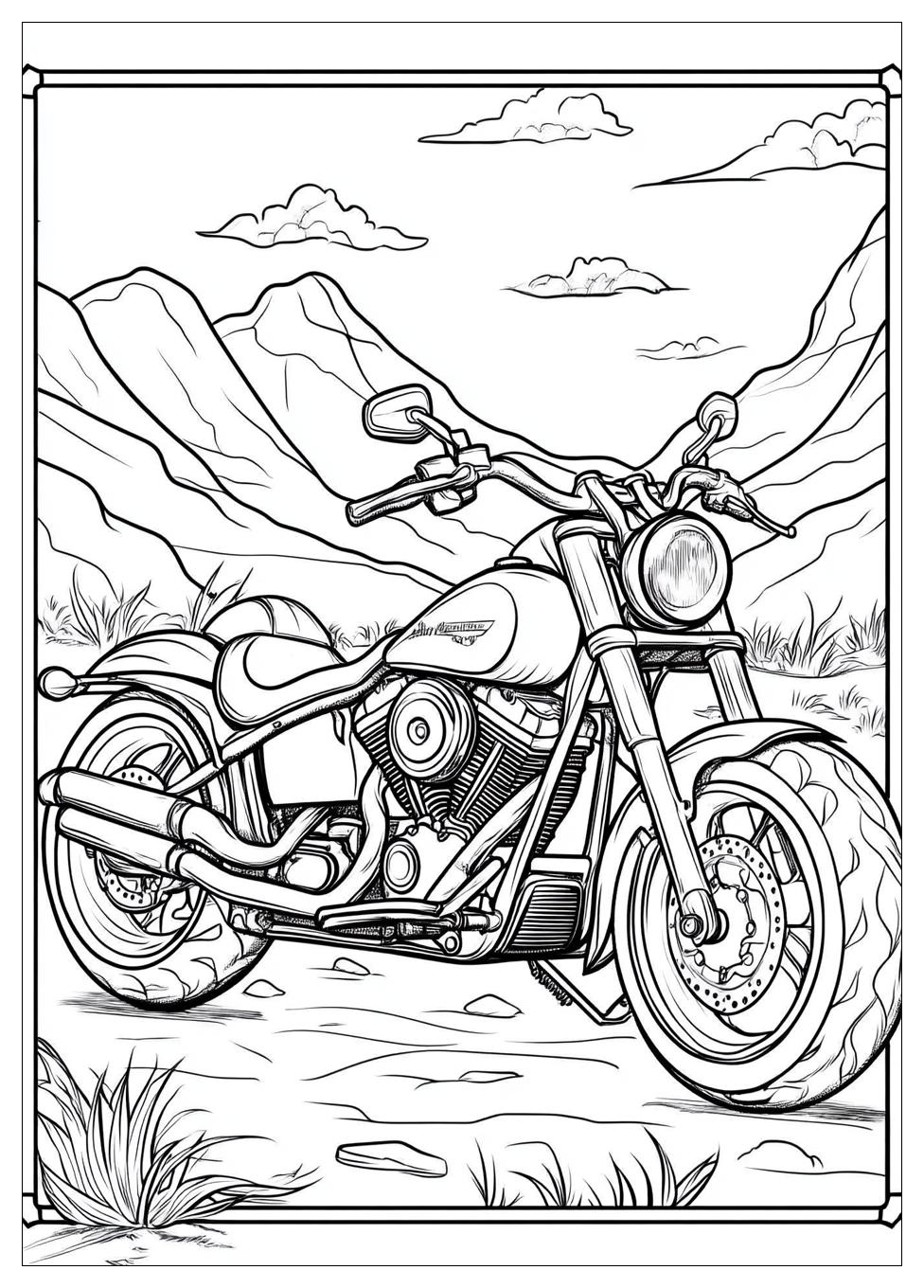 Motorräder Ausmalbilder 6