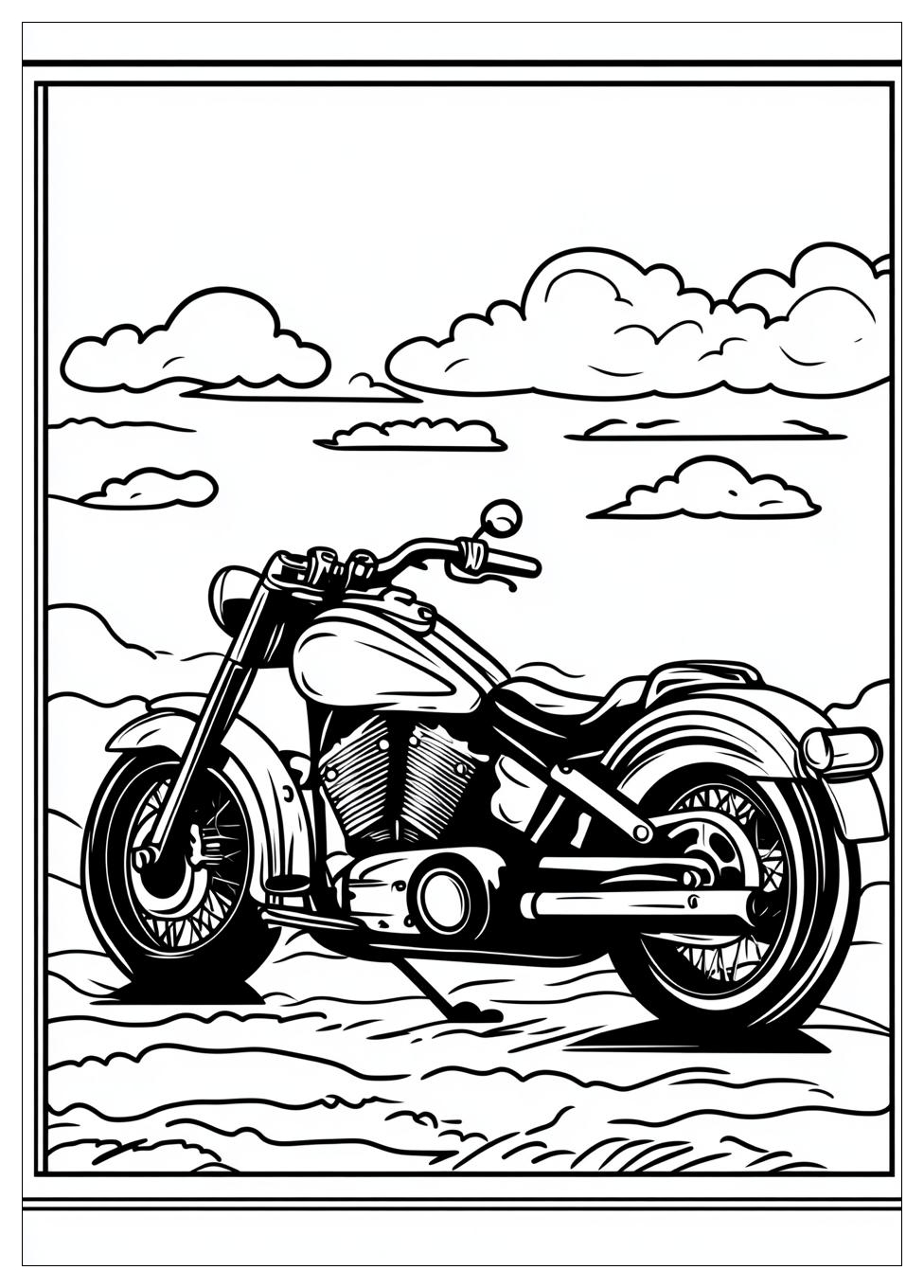 Motorräder Ausmalbilder 7