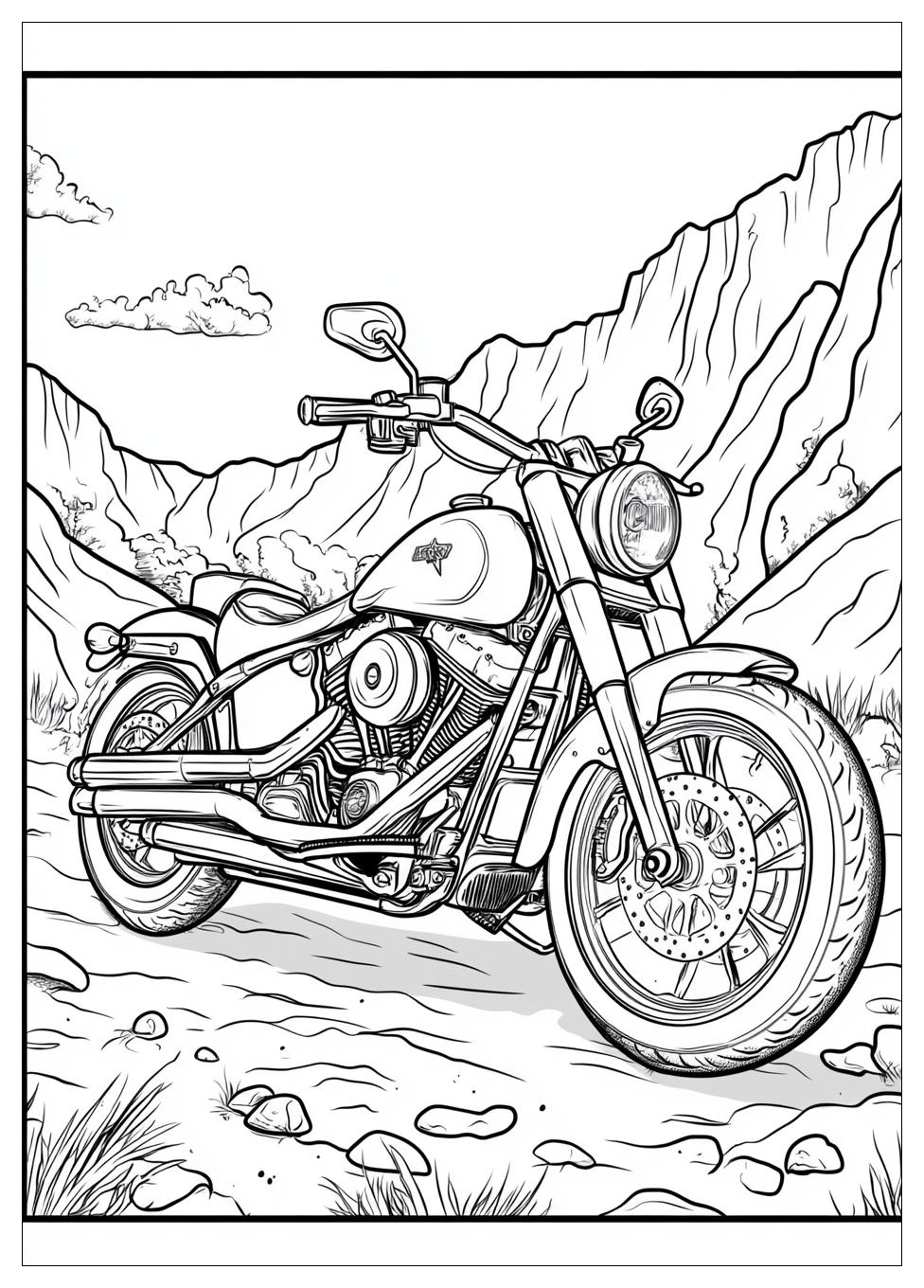 Motorräder Ausmalbilder 8