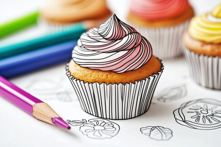 Muffin Ausmalbilder: Kreative Köstlichkeiten für jeden