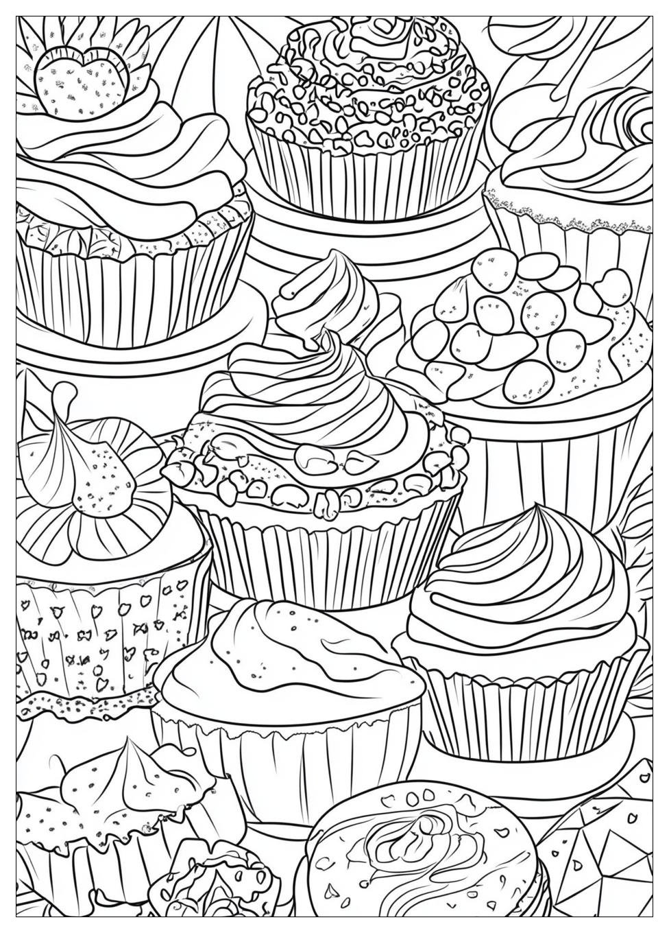 Muffin Ausmalbilder 1