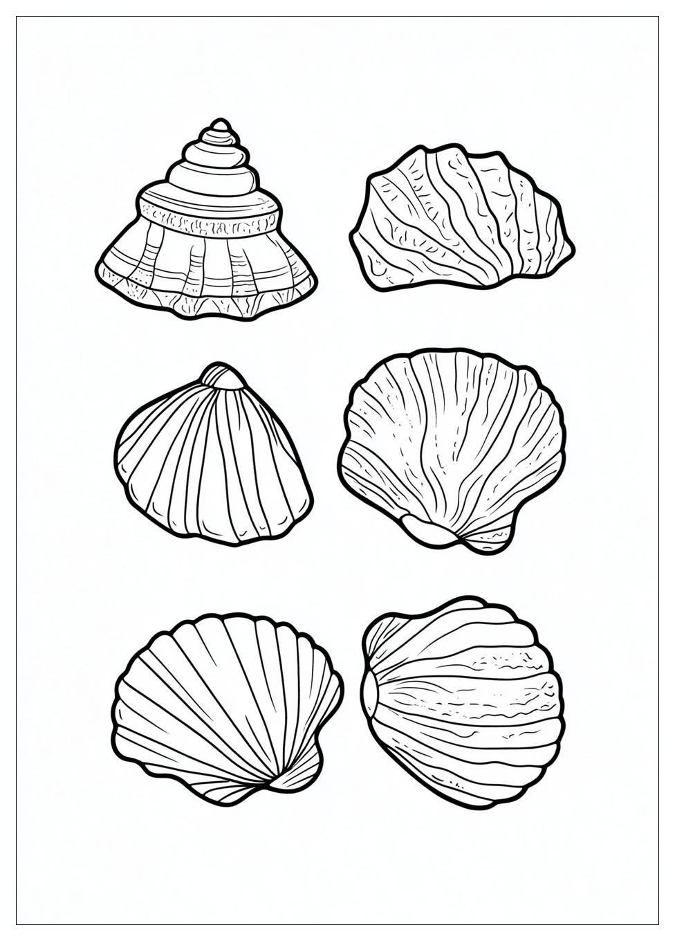 Muscheln Ausmalbilder 10