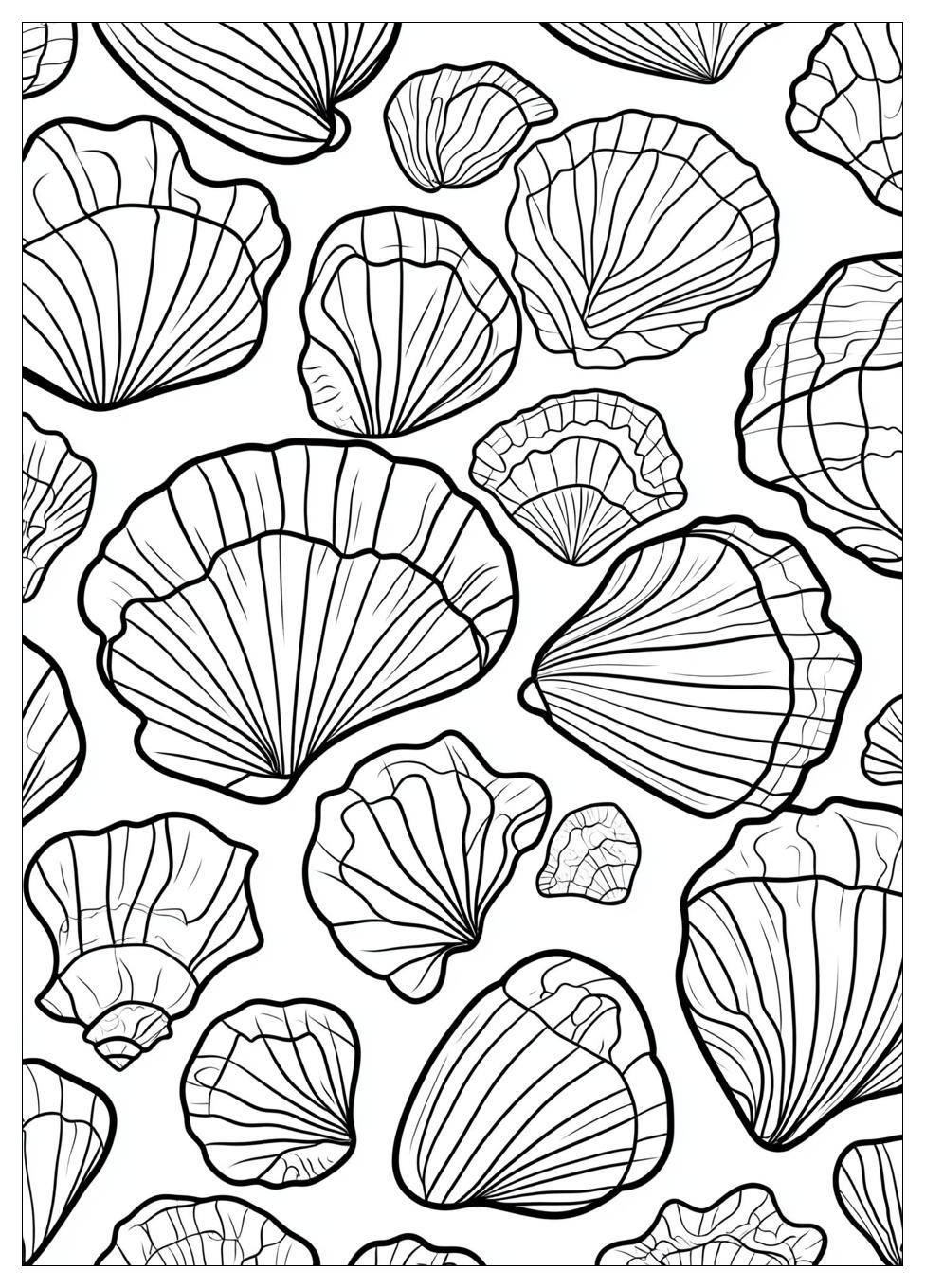 Muscheln Ausmalbilder 11